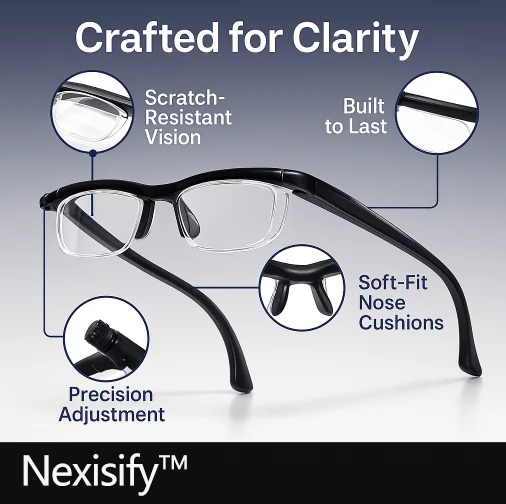 【ADJUSTABLE FOCUS GLASSES】See Every Moment Clearly With Nexisify!