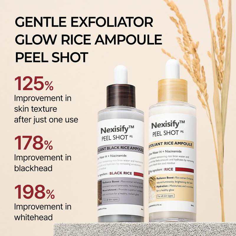 Sale Happening Now:70%OFF🔥 Dr.Melaxin Peel Shot Glow Rice Ampoule Duo