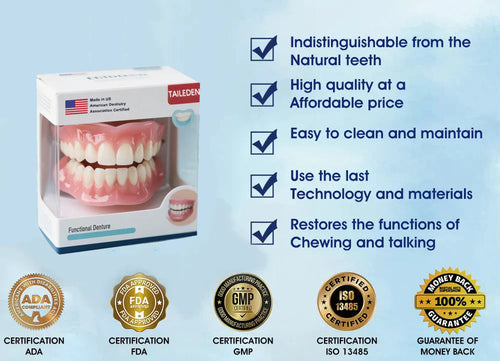 š¦·TAILEDENĀ® Multi-Functional ThermoFlex Silicone Denture Set ā For Eating, Smiling, and Daily Comfortš