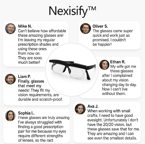 【ADJUSTABLE FOCUS GLASSES】See Every Moment Clearly With Nexisify!