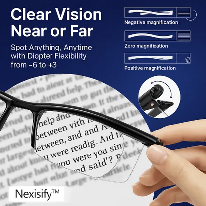 【ADJUSTABLE FOCUS GLASSES】See Every Moment Clearly With Nexisify!