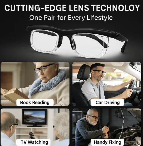 【ADJUSTABLE FOCUS GLASSES】See Every Moment Clearly With Nexisify!