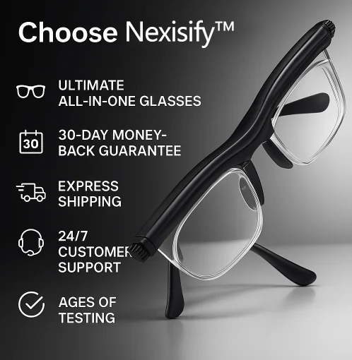 【ADJUSTABLE FOCUS GLASSES】See Every Moment Clearly With Nexisify!
