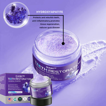 QIAWI™TeethRestoration Mineral Powder🦷Obtain American Dental Association (ADA) Certification (Treats periodontitis and mouth ulcers, prevents tooth loss, and repairs gum recession）