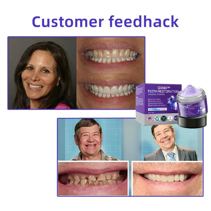 QIAWI™TeethRestoration Mineral Powder🦷Obtain American Dental Association (ADA) Certification (Treats periodontitis and mouth ulcers, prevents tooth loss, and repairs gum recession）