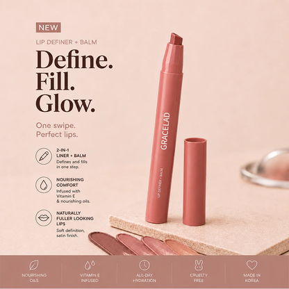 Gracelade Lip Definer - 2-in-1 Lip Liner & Balm