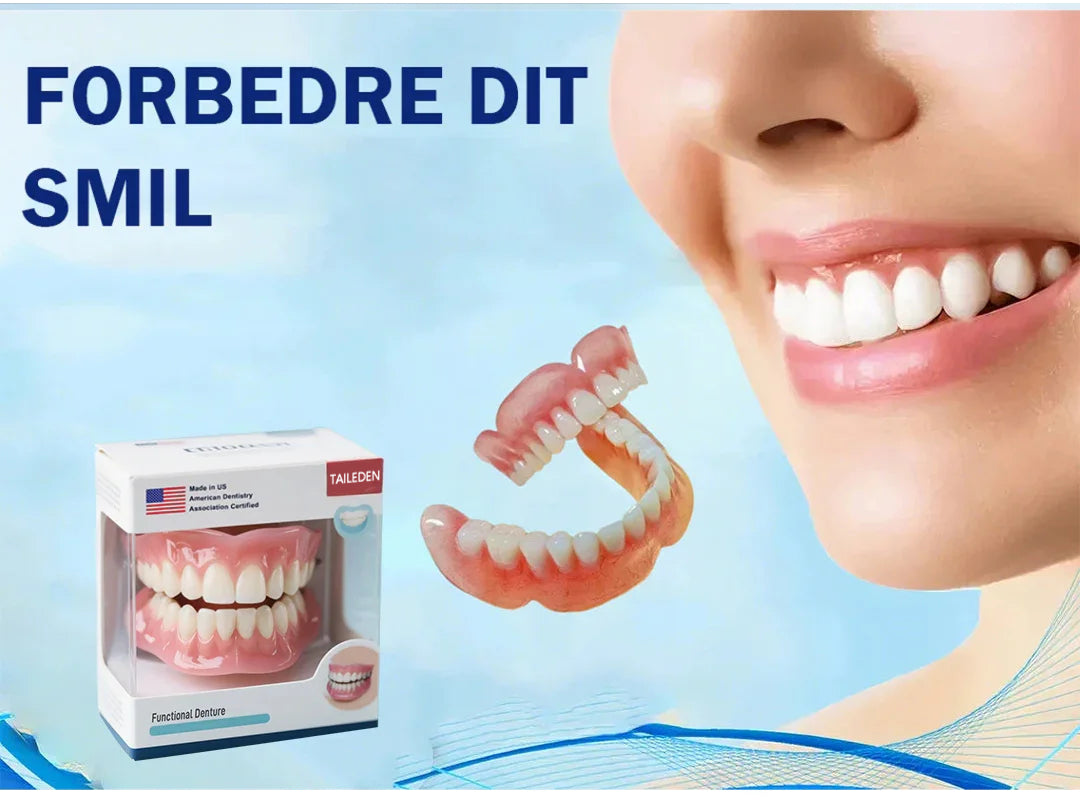 🦷TAILEDEN® Multi-Functional ThermoFlex Silicone Denture Set – For Eating, Smiling, and Daily Comfort😁