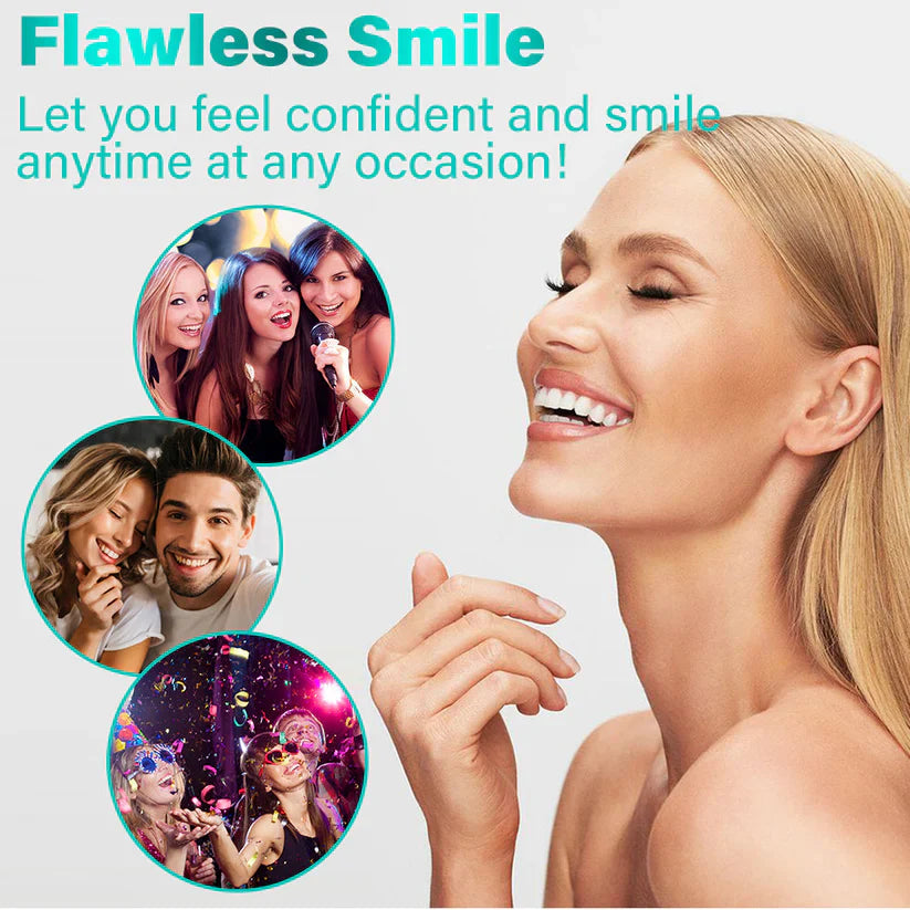 🦷TAILEDEN® Multi-Functional ThermoFlex Silicone Denture Set – For Eating, Smiling, and Daily Comfort😁