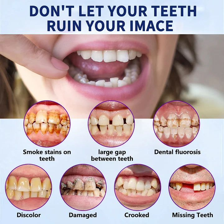 🦷TAILEDEN® Multi-Functional ThermoFlex Silicone Denture Set – For Eating, Smiling, and Daily Comfort😁