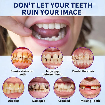 🦷TAILEDEN® Multi-Functional ThermoFlex Silicone Denture Set – For Eating, Smiling, and Daily Comfort😁