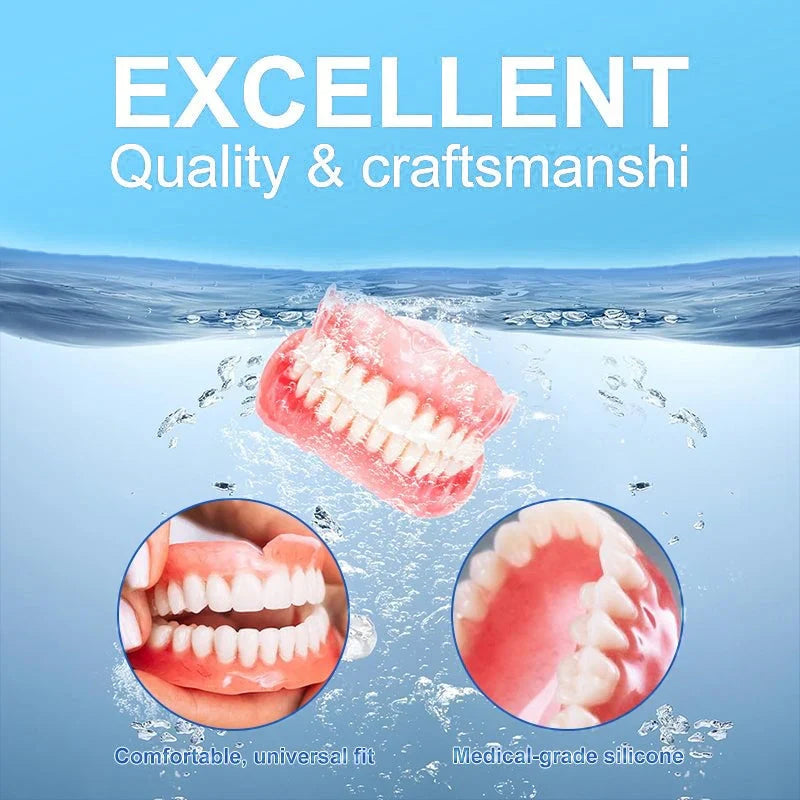 🦷TAILEDEN® Multi-Functional ThermoFlex Silicone Denture Set – For Eating, Smiling, and Daily Comfort😁